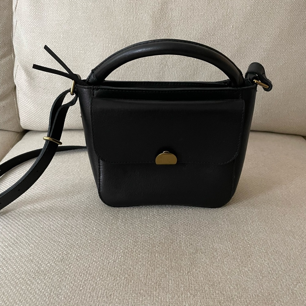 Madewell Black Leather Crossbody